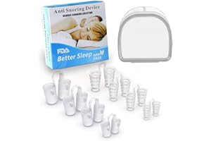 DOKDUK 8 pezzi Dilatatore Nasale Antirussamento, Clip Antirussamento, Dispositivo Anti Russamento, Silicone Clip per naso Dilatatore nasale, Ti Aiuta A Respirare E Dormire Meglio