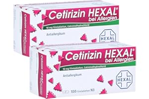 Cetirizin Hexal 2x100 Filmtabletten inclusive einer Handcreme von vitenda - bei Allergien und Heuschnupfen