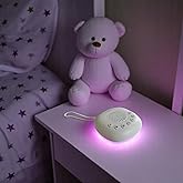Lumaverse SOMNI Bebek Beyaz G&uuml;r&uuml;lt&uuml; ve Uyku Makinesi, Evcil Hayvan Sakinleştirici&ndash; Gece Lambalı, 20 Ses Se&ccedil;enekli, Şarjlı