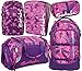 Produktbild satch pack Candy Lazer 5er Set Rucksack, Sporttasche, Schlamperbox, Heftebox & Regencape Lila