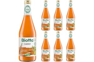 A.VOGEL Biotta Organic Carrot Juice| Organic | Rich in Vitamin A which Contributes to the Maintenance of Normal Vision | Source of other Plant-based Nutrients | Not from Concentrate | 500ml - Pack of 6