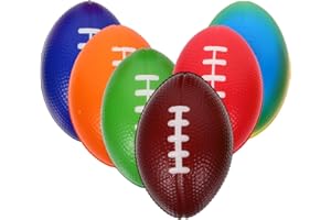 OATIPHO 6 Pezzi Mini Palloncini Da Calcio in Schiuma Miniature Palloncini Da Rugby Modello Americani Cuoio Piccola Palla Sport PU Accessori Mini Rugby per La Festa dei Bambini
