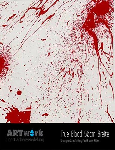 Water transfer printing WTD ARTwork design film True Blood width of 50 cm