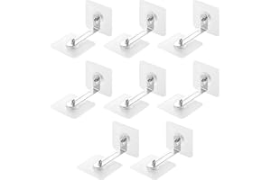 GUDALEA 8 Pièces Ancrage de Sécurité de Meuble, Fixation Meuble Mural, Kit de Sangles D'ancrage de Meubles, Convient pour La Fixation de Meubles, Protection de Bébé, Pas de Forage Requis