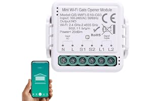 WINH Smart WiFi Grindöppnare Fjärrkontroll Timer Kontroll Funktion Deling Av Enhet Smart Garageportöppnare för Hemsäkerhet (Q