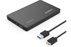 ORICO Boîtier Externe Disque Dur USB 3.0 SATA III et SSD de 2,5 Pouces - Noir