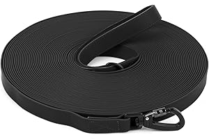 WODONDOG Longe pour Chien, 1,8M/ 3M/ 5M/ 10M/ 15M/ 20M/ 25M/ 30M Laisse de Dressage étanches pour Chiens, Long Laisse pour Petits, Moyens et Grands Chiens
