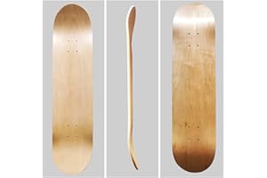 ybaymy Plain Skateboard Deck 2pcs Blank Skateboard Skatedeck wooden Skate Board Deck 31x8 inch for Kids Teenage Boys Girls
