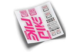 PEGATINEA Autocollant pour fourche Rockshox Pike 2020 WP295 Rose fluor