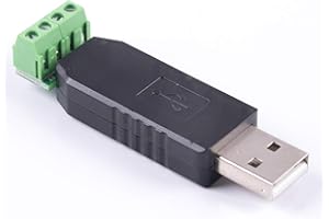USANGREEN Adaptateur série USB vers RS232 4 broches Terminal Block TXD RXD GND VCC Pin avec puce FTDI Prise en charge Windows XP/Android/Window7/8/10/Mac OS/Vista