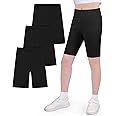 JOCMIC Girls Cycling Cotton Breathable and Safety Shorts for Summer Sports Gym Dance 3 Pack 5-12 Years