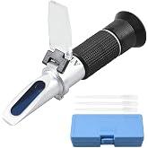 Proster Brix Refractometer 0-40% and 0-25% Alcohol Digital Refractometer for Wine Measure Sugar Content for UVA Fruit and Alc