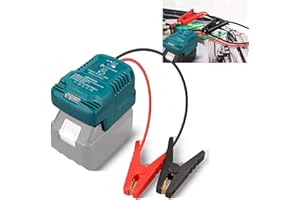Auto-Starthilfe-Adapter für Makita 18-V-Batterie, TEPULAS Autobatterie-Booster mit 11AWG-Kabel, 12V-Auto-Starthilfe für Motoren bis zu 3,5L Benzin oder 6,5L Diesel