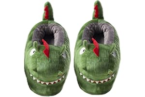 IXITON Pantofole animali della peluche del fumetto dei bambini,Accoglienti ragazzi e ragazze invernali calde pantofole da casa,comode scarpe da casa antiscivolo sfocate al coperto