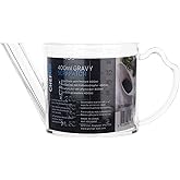 Chef Aid Gravy Separator, 400ml Acrylic Plastic Jug with Measurment Markings for ease of use, Perfect for removing fat and lu