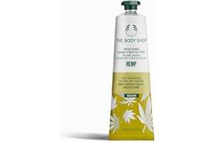 The Body Shop Hemp Hand Protector (1x 30ml), Intensive Hand Cream for Very Dry Hands, 96hr Heavy-Duty Moisture, Non-Greasy Vegan Hand Moisturiser with Hemp Seed Oil