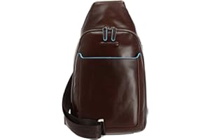 Piquadro, Monospalla in pelle Uomo, Mogano, S (50-56cm)