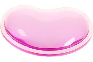 HIMRY Doux Repose-poignet, Cristaux Gel, en forme de coeur, Ergonomique Crystal Gel, Poche de Gel pour Soulager le Poignet, violet, KXC5112 purple