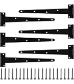 T-Scharnier Set 6-tlg. - Robuste Tor-Scharniere 30,5cm Für Scheunen & Tore