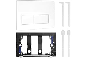 Drückerplatte, WC Betätigungsplatte, Spülkasten Ersatzteile für Geberit Sigma Vorwandelement, 2 Mengen Spülung Ersatzplatte Kompatibel mit GEBERIT SIGMA01 UP300, UP320 Ersatzplatte 115.770.11.5