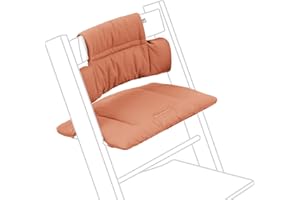 STOKKE Tripp Trapp Cojín Clásico, Terracotta - A Juego con la Silla Tripp Trapp y la Trona para Mayor Apoyo y Comodidad - Lavable a máquina - para Todo Tipo de Sillas Tripp Trapp