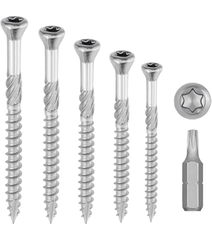 Lot De 400 Vis Terrasse Inox A2 5X60 Pointe Antifendage Cut Type 17 Pour 10 Mètre Carré - Foto 2