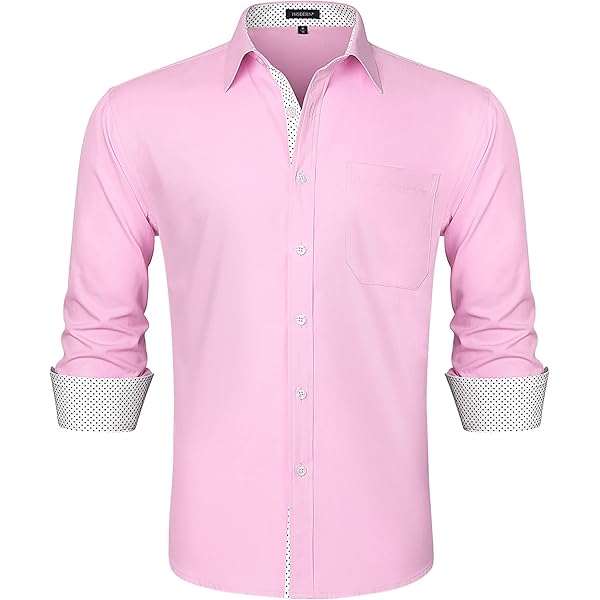 Kaki HOMME Chemises à Manches Longues Coupe Moderne Col Polo 2384317