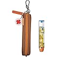 MAGNEECH 1 Pack Mesh Epi Pens Carrying Case EpiPen Carrier - Convenient Travel Case for Allergy and Diabetes - Fits Put in 1 Epi Pens (Brown)
