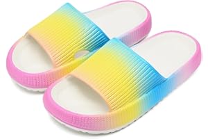 sharllen Kids Sliders Girls Boys Cloud Shower Slippers Toddler EVA Summer Beach Pool Slide kids Sandals Non-slip Bathroom Slippers House Flip Flops