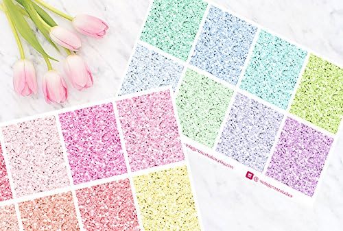 Glitter Headers Planner Stickers in Cool & Warm Color Palette for Erin Condren LifePlanner, Filofax, Kikki K, Traveler's Notebook