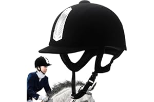 JOMEWORY Horse Riding Safety Hat, Adjustable Riding Helmet Equestrian Safety Hat, PC Equestrian Headgear, Lightweight Protective Head Gear for Equestrian Riders, Women's Mens