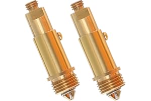 PBMLGO 2 Pcs Replacement Sink Basin Bath Plug Pop Up Click Clack Slotted Brass Plug Bolt Assembly Bathroom pop up sink plug for Most Washbasin Bathtub Sink Drain Stopper