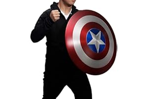 FYHCY Captain America Shield Metal 1:1 Adult Version，Costume Cosplay Props 47.5cm for wall decoration