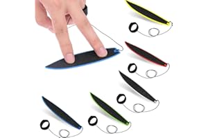 Bkemkri 5 Pezzi Mini Tavole da Surf per Dita, Giocattolo Antistress per Bambini, Adolescenti, Adulti