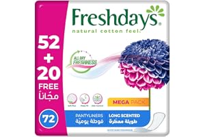 Freshdays Daily liners Long Scented 72 pads