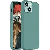 Lavderuar iPhone 15 ile Uyumlu İ&ccedil;i Kadife Lansman Silikon Kılıf &ndash; Kamera Korumalı, Darbe Emici, Premium Yumuşak Kapak Haki