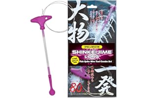 Xtrada IKEJIME KIT Authentic Ike Jime Tools: Ikijime Fish Spike With Wire Stainless Steel (Imported From Japan) Magenta Iki Jime Handle Long Ikejime Kit