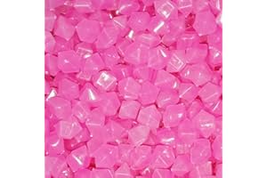 MOCNT 300 Stück Leuchtstein Leuchtende Steine Garten im Dunkeln Leuchten Kieselsteine Leuchtkiesel Floureszierende Steine für Garten Aquarium Dekoration Lila 14x11mm