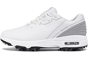 Fenlern Scarpe da Golf da Uomo Antiscivolo Splash Cuscino d'Aria Scarpe Sportive da Golf con Punte