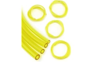 QWORK® 4 piezas 1.5m mangueras de combustible, anguera de gasolina, 2 x 3.5 mm, 2.5 x 5 mm, 3 x 5 mm, 3 x 6 mm para motosierras, sopladores, lavadoras a presión