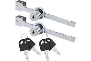 ZiYuya 2pcs Reptile Vivarium Look with Key Different Terrarium Showcase Lock Display Cabinet Lock Sliding Glass Door Lock Ratchet Lock