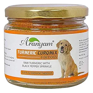 Aranyam Lakadong Turmeric CurQmix for Dogs 130 gm - Joint & Immune Supplement
