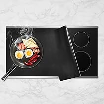 Tappetino Protettivo Per Piano Induzione KitchenRaku - Silicone Alimentare Antiscivolo, 52x78cm Nero - Foto 3