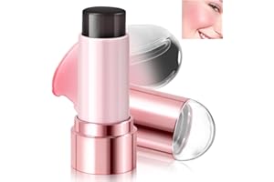 NewBang Bâton Blush Changeant de Couleur, Blush Noir à Rose pour Teinte des Joues et des Lèvres, Crème Hydratante Magique au Changement de PH et de Température, Maquillage Léger et Longue Tenue