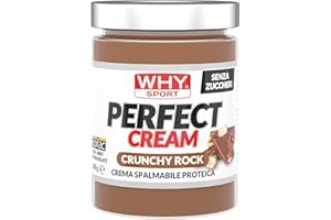 WHY SPORT PERFECT CREAM - Crema Proteica Spalmabile Crunchy Rock - Crema Spalmabile con Proteine Isolate - Senza Glutine - 300 gr
