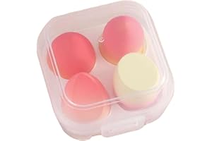 JBP BEAUTY Esponja Maquillaje Para Aplicar Base Maquillaje, Sombras De Ojos, Corrector, Colorete I Caja De Maquillaje Para Esponjas I Se Puede Usar Seco Y Húmedo (Galaxy orange)