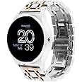 X-WATCH JOLI 2.0 XW PRO: German brand Smartwatch iOS & Android – Touch screen fashion Smartwatch, Pedometer, Calories Used, Heart Rate, Health Monitor, Fitness Tracker, Long Battery Life, Shiny Silver