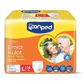Canped Emici K&uuml;lot Pants Hasta Yetişkin Bezi L - B&uuml;y&uuml;k - Large 14 Adet Ekonomik Pk