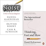 Noise [Hardcover] & Thinking Fast and Slow By Daniel Kahneman 2 Books Collection Set