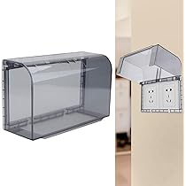 thumbnail image 2 of 2 Pcs Waterproof Switch Cover Socket Covers For Outlets Outdoor Plastic Plug Receptaclle Safety Abs Protector Baby 2 of 12